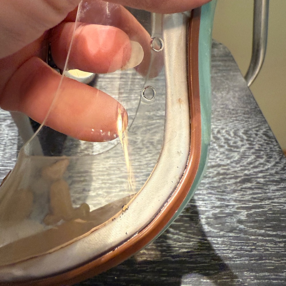 Betsey Johnson I Do  Clear Silver Heels - Picture 11 of 15